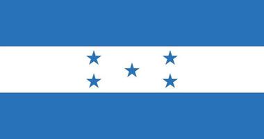 bandeira de honduras com design original de ilustração vetorial de cor rgb vetor