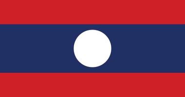 bandeira do laos com design original de ilustração vetorial de cor rgb vetor