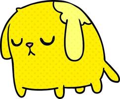 desenho de cachorro kawaii triste fofo vetor