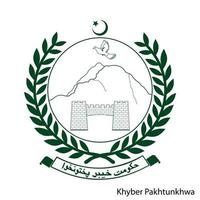 brasão de armas de khyber pakhtunkhwa é uma região do Paquistão. vetor