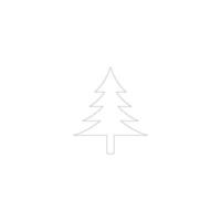 ilustração de ícone de logotipo de vetor de árvore de natal