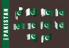 Vetores da bandeira do Paquistão