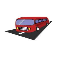 ilustração vetorial de parada de ônibus. estilo de design plano vetor