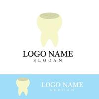 ilustração em vetor modelo logotipo dental