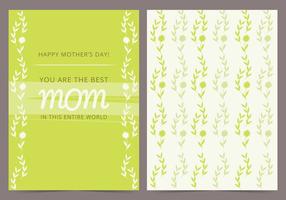Cartão do dia das mães do vetor