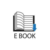 design de ilustração vetorial de modelo de logotipo de educação de livro vetor