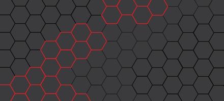 fundo de padrão de linha hexagonal mínimo vetor