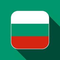 bandeira da bulgária, cores oficiais. ilustração vetorial. vetor