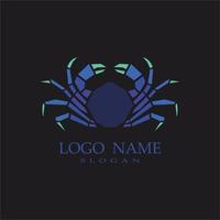 logotipo de caranguejo logotipo de caranguejo vetor de design simples logotipo vetor de caranguejo