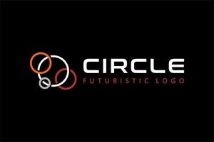logotipo de círculo futurista moderno para sua empresa vetor