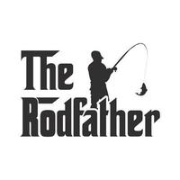 o rodfather - pescador cita design vetorial, design de camiseta vetor