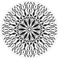 ilustração em vetor mandala floral para colorir página, elementos decorativos vintage. padrão oriental, ilustração vetorial. islamismo, árabe, indiano, marroquino, motivos