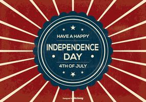 Ilustração retro do Dia da Independência