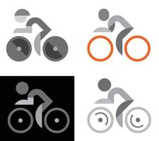 logotipo de vetor de bicicleta