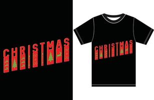 design de camiseta de natal. vetor