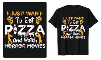 melhor tipografia e gráfico de halloween para camiseta, banner, pôster, design de cartão-presente vetor