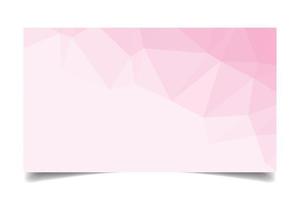 vetor de textura de fundo triangulado de cor rosa para modelo de cartão de visita