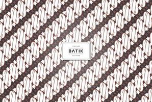 padrão sem costura de batik tradicional vintage vetor