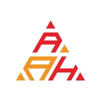 logotipo aah, letra aah, design de logotipo de letra aah, logotipo de iniciais aah, aah vinculado ao logotipo de monograma de círculo e maiúscula, tipografia aah para tecnologia, marca comercial e imobiliária aah, vetor