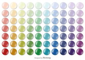 Coleção de Swatches de cores do vetor