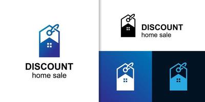 ícone de vetor de desconto de preço de etiqueta para alugar comprar vender apartamento imobiliário casa design de logotipo