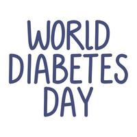 mensagem do dia mundial do diabetes vetor