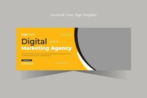 capa do facebook marketing digital vetor