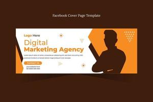 capa do facebook marketing digital vetor