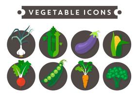 Ícones de vetor de vegetais