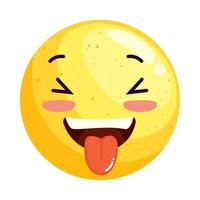 emoji louco feliz vetor