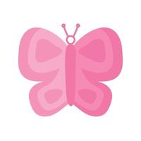 silhueta animal borboleta rosa vetor