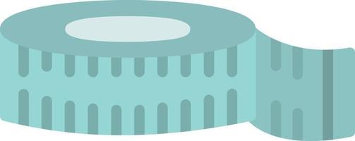 ícone plano de fita métrica vetor