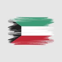 vetor grátis de design de bandeira do kuwait