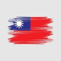 vetor grátis de design de bandeira de taiwan