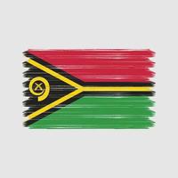 pinceladas de bandeira vanuatu. bandeira nacional vetor