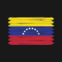 pinceladas de bandeira da venezuela. bandeira nacional vetor