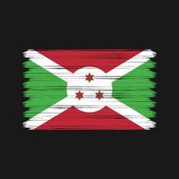 pinceladas de bandeira do burundi. bandeira nacional vetor