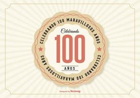 100º Aniversario Ilustração