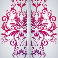 de fundo vector abstrato com item floral.