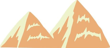 ilustração de montanha desenhada à mão vetor