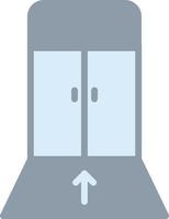 ícone plano de portão de embarque vetor