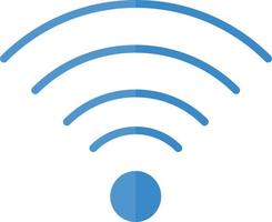ícone plano de wi-fi vetor