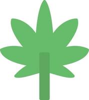 ícone plano de cannabis vetor