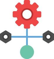 ícone plano de fluxo de trabalho vetor