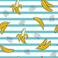 padrão infantil com bananas vetor
