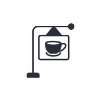 ícones de cafeteria simbolizam elementos vetoriais para infográfico web vetor