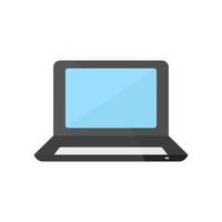 ícone do laptop. ícone relacionado à eletrônica, tecnologia. estilo de ícone plano. design simples editável vetor