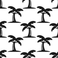 palmeira exótica tropical plantas sem costura padrão. design para uso têxtil de fundo em todo o papel de embrulho de impressão de tecido e outros. vetor