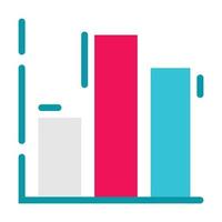 ícone de ferramenta de gráfico de barras vetor