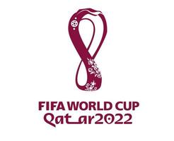 copa do mundo da fifa qatar 2022 símbolo logotipo oficial campeão mundial vector design de ilustração abstrata